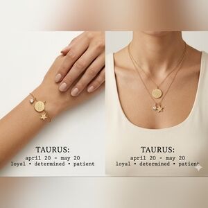 Apt 9 Taurus Zodiac Charms 3 Piece Set